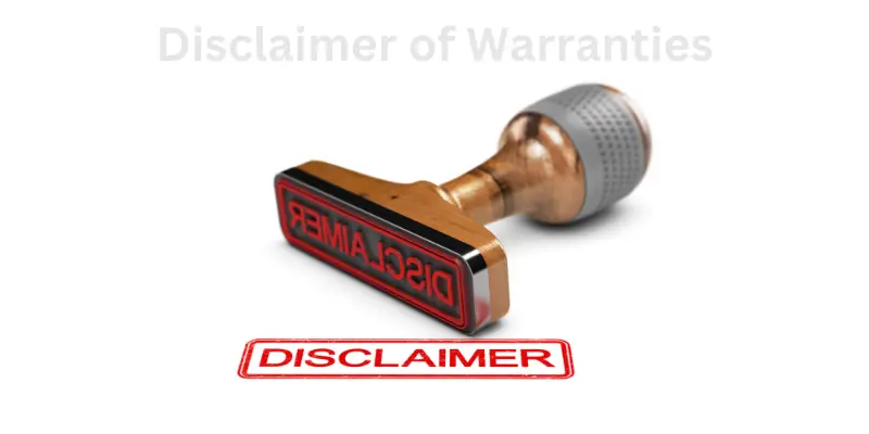 Terms and Conditions 5 Disclaimer of Warranties