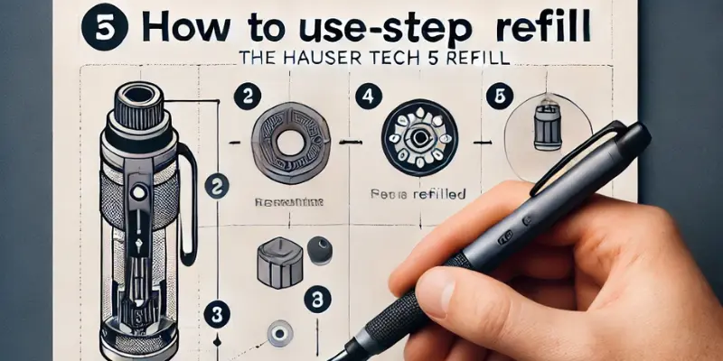Hauser Tech 5 Refill | Precision Comfort and Elegance 2 step by step guide on using hauser tech 5 refill